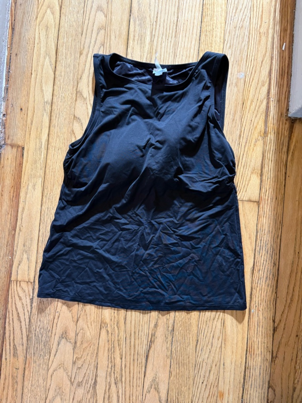 Women’s Black Tank Swim Top
